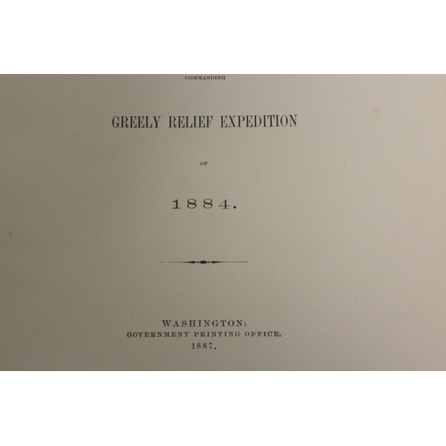 72 - GREELY A.W.  Report on the Proceedings of the United States Expedition to Lady Franklin Bay, Grinnel... 