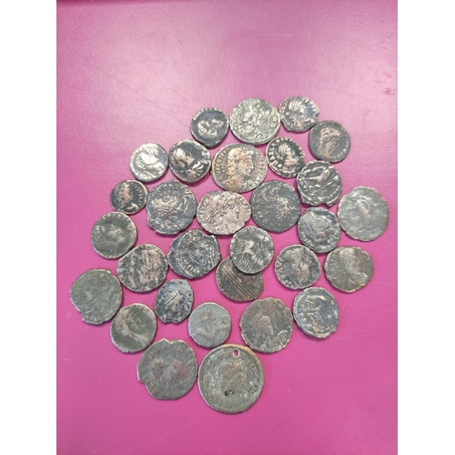 78 - Roman- Quantity of Roman coins comprising of Siliquae & Follis. To include issues of Valens, Con... 