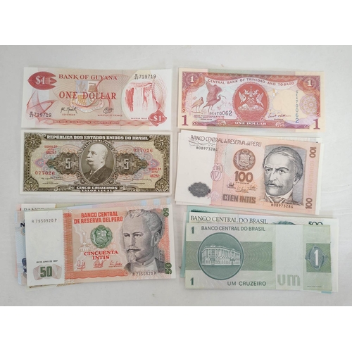 133 - Banknotes- Pristine world banknotes predominantly comprising of Central & South American issues ... 