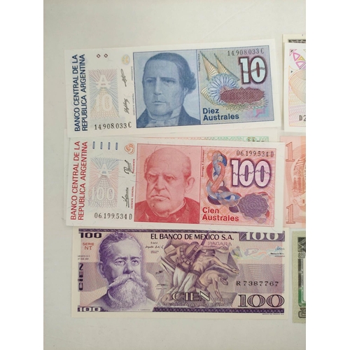 133 - Banknotes- Pristine world banknotes predominantly comprising of Central & South American issues ... 