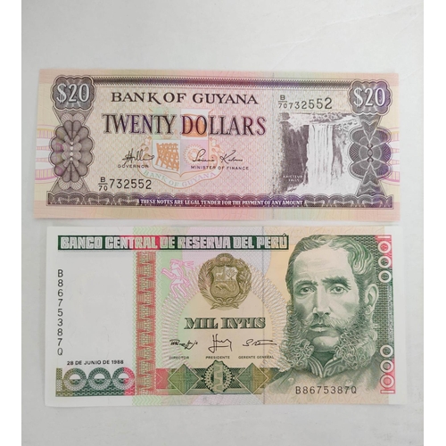 133 - Banknotes- Pristine world banknotes predominantly comprising of Central & South American issues ... 