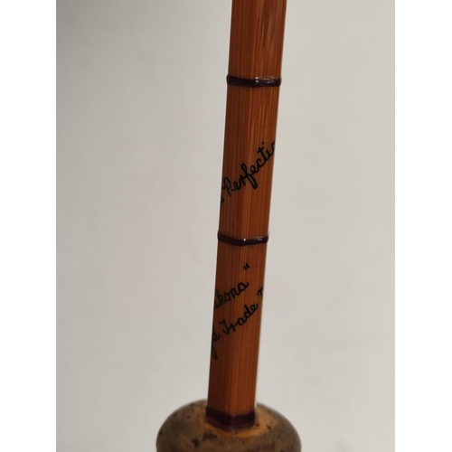 226 - Vintage Hardy's of Alnwick split cane trout rod in canvas bag. 9ft in length with screw locking sect... 
