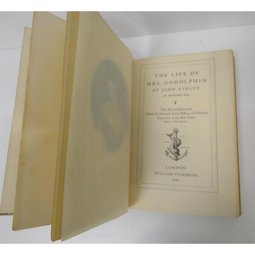 206 - EVELYN JOHN.  The Life of Mrs. Godolphin. Port. frontis, pedigrees & publisher's adver... 