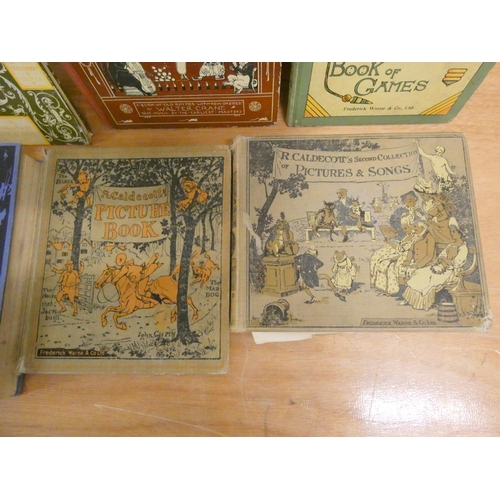 218 - CRANE WALTER.  The Baby's Opera & The Baby's Bouquet. 2 col. illus. vols. Small oblong... 