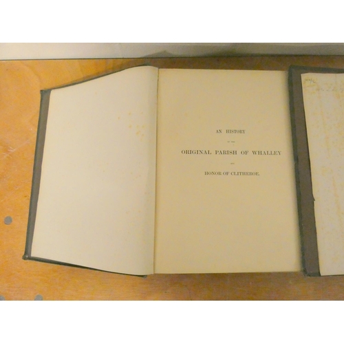 253 - WHITAKER T. D.  An History of the Original Parish of Whalley & Honor of Clitheroe, ed.... 