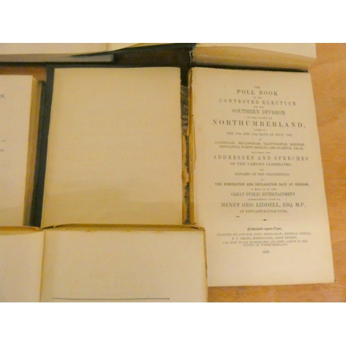 273 - DAVISON W. (Pubs).  The Northumberland Poll-Book. Publisher's adverts at end. Orig. yellow... 