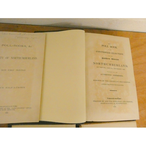 273 - DAVISON W. (Pubs).  The Northumberland Poll-Book. Publisher's adverts at end. Orig. yellow... 