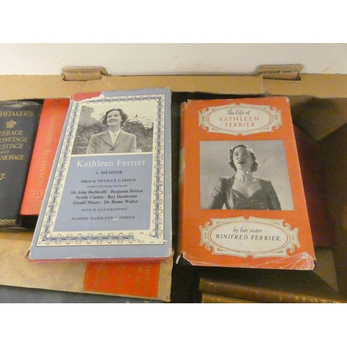 278 - Biography, Reference & others.  A carton of various vols.