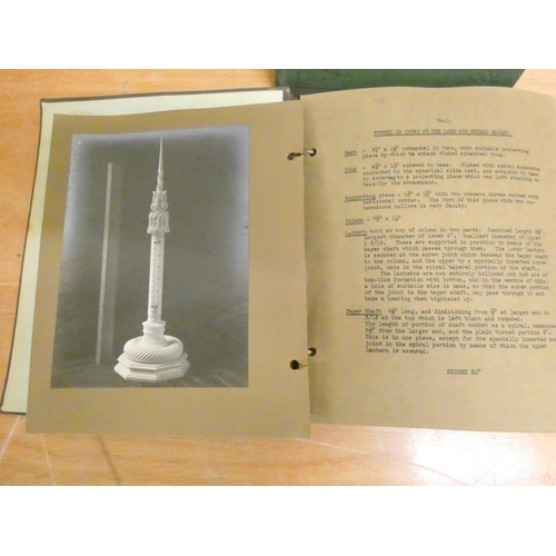 67 - GRACE G. A.  Ornamental Turning Design. A ring binder, the card leaves containing typescri... 