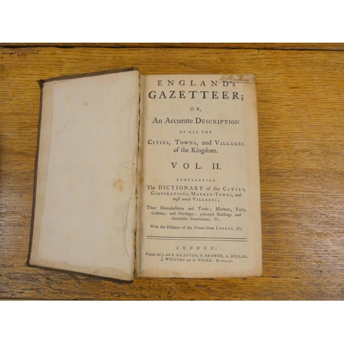 87 - (WHATLEY STEPHEN).  England's Gazetteer or An Accurate Description of All the Cities, Town... 