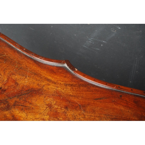 330 - 19th century mahogany window table, with two shaped tiers, on turned supports with brass castors, 75... 