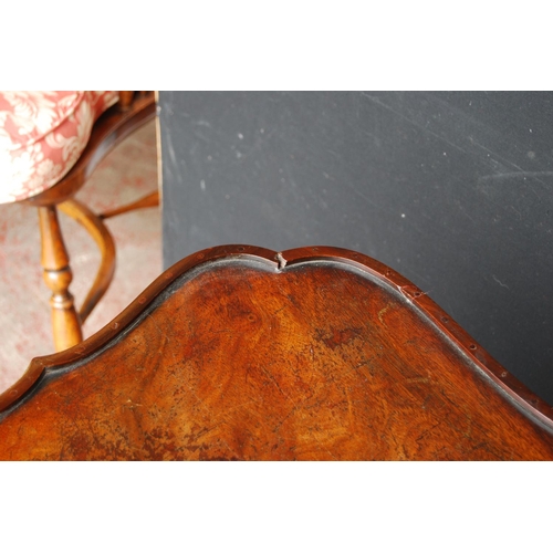 330 - 19th century mahogany window table, with two shaped tiers, on turned supports with brass castors, 75... 