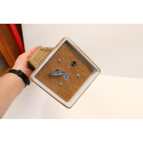 17 - Ceramic musical decanter in the form of Big Ben, approximately 50cm.