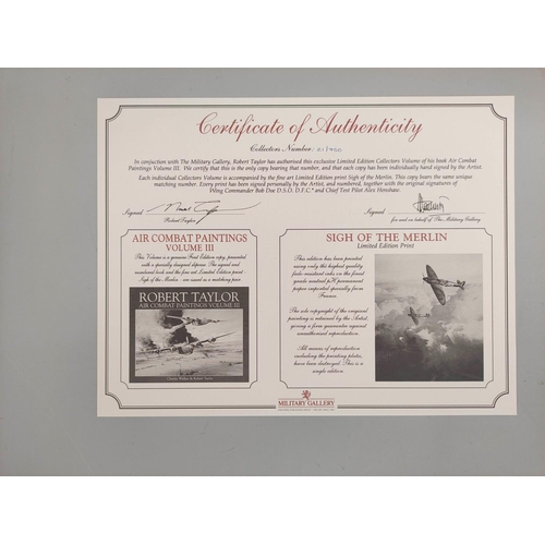 209 - Robert Taylor- Air Combat Paintings Vol II limited edition book featuring Taylor's works. Signed to ... 
