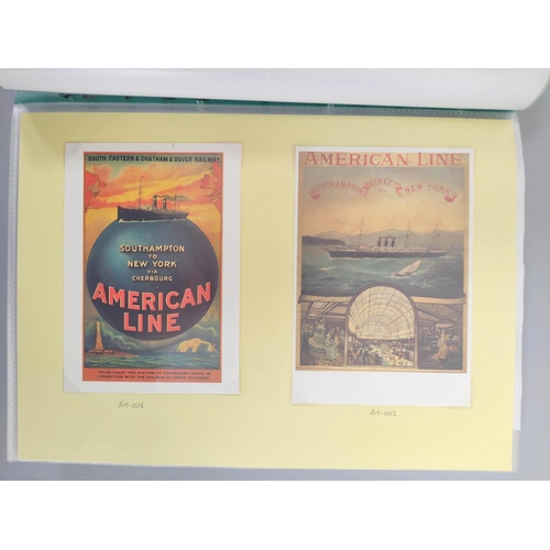 210 - Three nautical photographic albums from the collection of an avid collector comprising of views of c... 