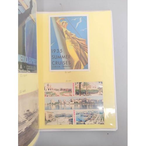 210 - Three nautical photographic albums from the collection of an avid collector comprising of views of c... 