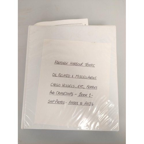 210 - Three nautical photographic albums from the collection of an avid collector comprising of views of c... 