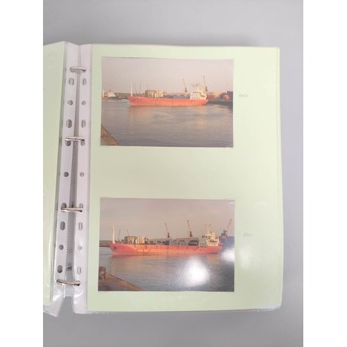 210 - Three nautical photographic albums from the collection of an avid collector comprising of views of c... 