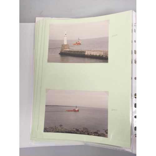 210 - Three nautical photographic albums from the collection of an avid collector comprising of views of c... 