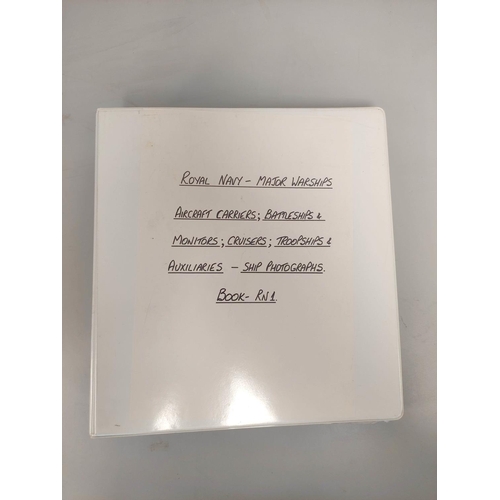 210 - Three nautical photographic albums from the collection of an avid collector comprising of views of c... 