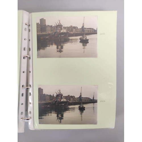 210 - Three nautical photographic albums from the collection of an avid collector comprising of views of c... 