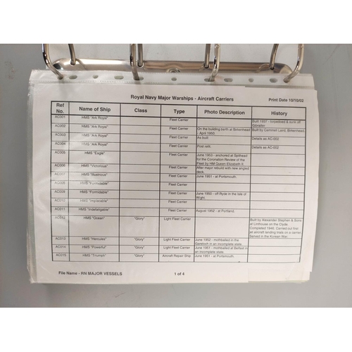 210 - Three nautical photographic albums from the collection of an avid collector comprising of views of c... 