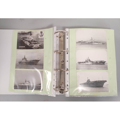 210 - Three nautical photographic albums from the collection of an avid collector comprising of views of c... 