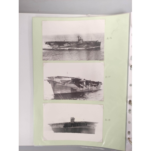 210 - Three nautical photographic albums from the collection of an avid collector comprising of views of c... 