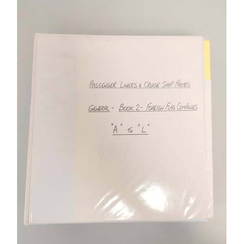 210 - Three nautical photographic albums from the collection of an avid collector comprising of views of c... 