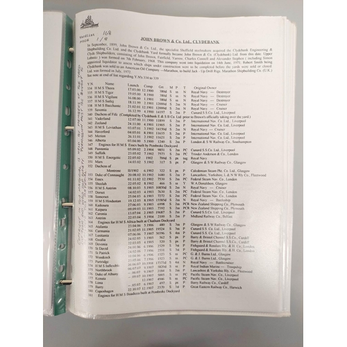 211 - A nautical photographic album from the collection of an avid collector comprising of historic views ... 