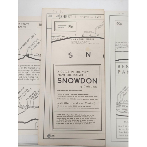 106 - WAINWRIGHT A. & JESTY C. Chris Jesty, two sheet Guide to the View from Scafell Pike incorporatin... 