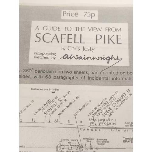 106 - WAINWRIGHT A. & JESTY C. Chris Jesty, two sheet Guide to the View from Scafell Pike incorporatin... 