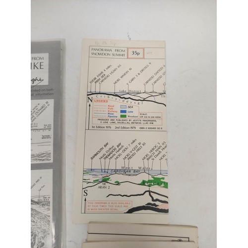 106 - WAINWRIGHT A. & JESTY C. Chris Jesty, two sheet Guide to the View from Scafell Pike incorporatin... 