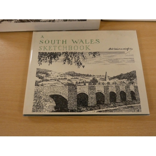 117 - WAINWRIGHT A.  Welsh Mountain Drawings; A North Wales Sketchbook & A South Wales Sketc... 