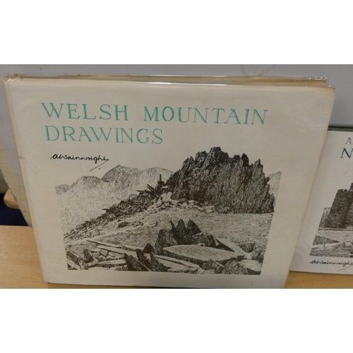 117 - WAINWRIGHT A.  Welsh Mountain Drawings; A North Wales Sketchbook & A South Wales Sketc... 