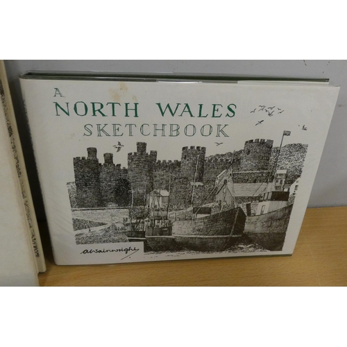 117 - WAINWRIGHT A.  Welsh Mountain Drawings; A North Wales Sketchbook & A South Wales Sketc... 