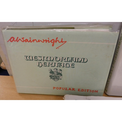 130 - WAINWRIGHT A.  Westmorland Heritage. Popular Edition in d.w. 1988; also Kendal in the Nine... 