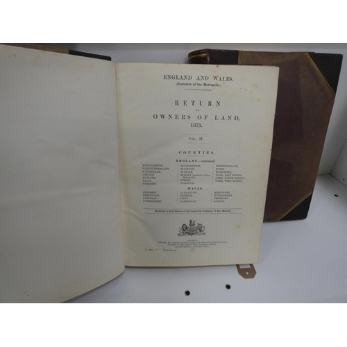 147 - H.M.S.O.  England & Wales (Exclusive of the Metropolis), Return of Owners of Land, 187... 