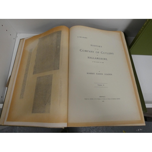 148 - LEADER ROBERT E.  History of the Company of Cutlers in Hallamshire in the County of York. ... 