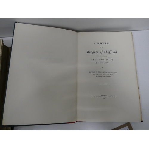 150 - LEADER JOHN D.  The Records of the Burgery of Sheffield Commonly called the Town Trust. Si... 