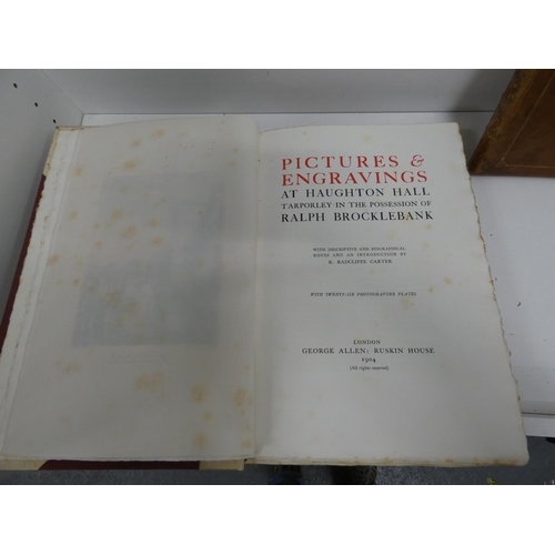 152 - RADCLIFFE CARTER R. (Ed).  Pictures & Engravings at Haughton Hall, Tarporley, in the P... 