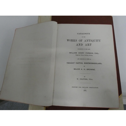 152 - RADCLIFFE CARTER R. (Ed).  Pictures & Engravings at Haughton Hall, Tarporley, in the P... 