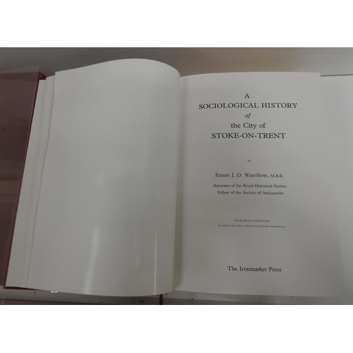 169 - WARRILLOW E. J. D.  A Sociological History of the City of Stoke On Trent. Col. port. front... 