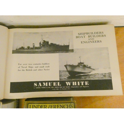 286 - JANE'S (Pubs).  Fighting Ships. Illus. Oblong. Orig. blue cloth. 1942; also 2 other vols.&... 