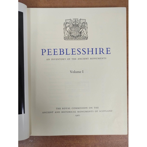 295 - ROYAL COMM. ON THE ANCIENT MONUMENTS OF SCOTLAND. The County of Roxburgh, 2 vols.; The County o... 