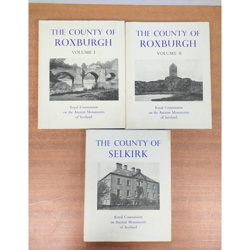 295 - ROYAL COMM. ON THE ANCIENT MONUMENTS OF SCOTLAND. The County of Roxburgh, 2 vols.; The County o... 