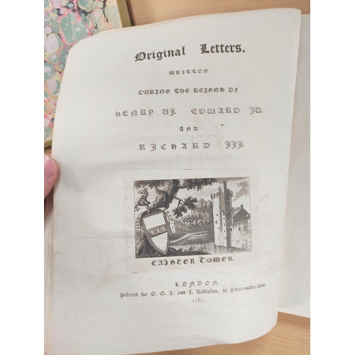 296 - FENN JOHN. Original Letters Written During the Reigns of Henry VI, Edward IV & Richard III. 2 vo... 
