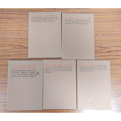 297 - DOLMEN PRESS.  Yeats Centenary Papers. Nos. 1 to 11. Orig. brown card wrappers. 1965-1967;... 