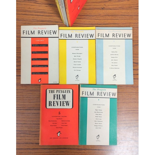 299 - The Penguin Film Review.  A full run of nos. 1 to 9. Orig. card wrappers. 1946-1949.... 