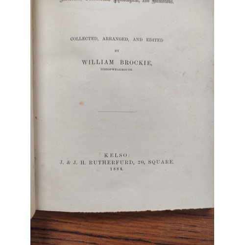 302 - MURRAY ROBERT.  Hawick Songs & Song Writers. Illus. Orig. brown cloth gilt. Hawick, 18... 